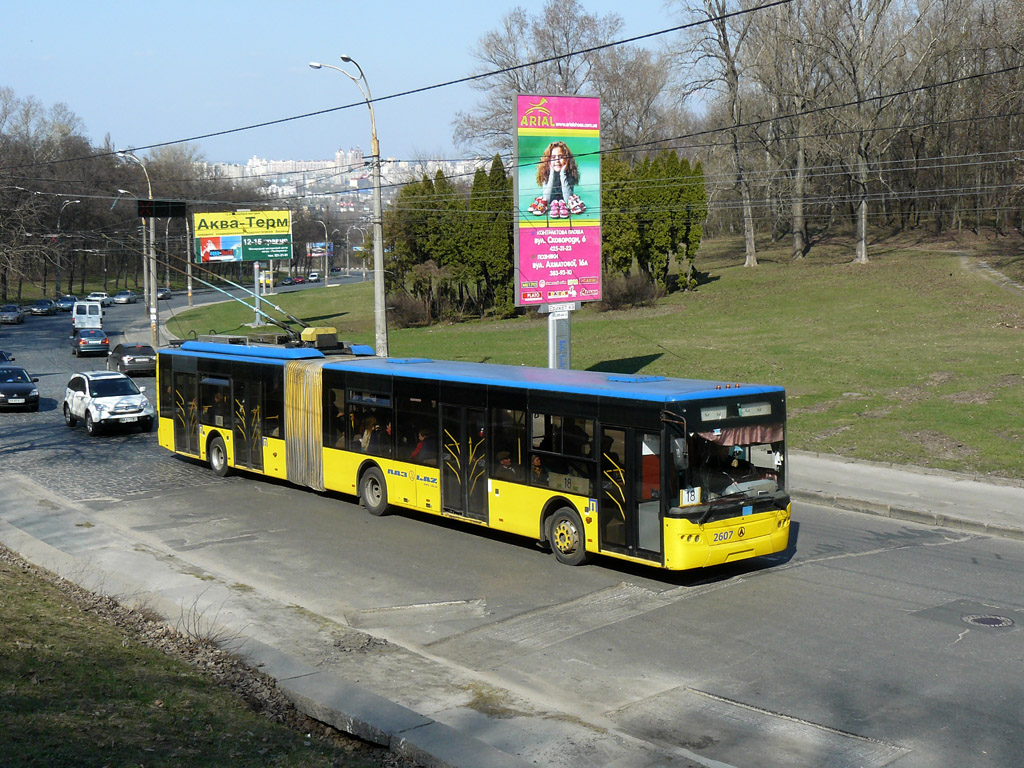 Кіеў, ЛАЗ E301D1 № 2607 Кіеў, ЛАЗ E301D1 № 2607