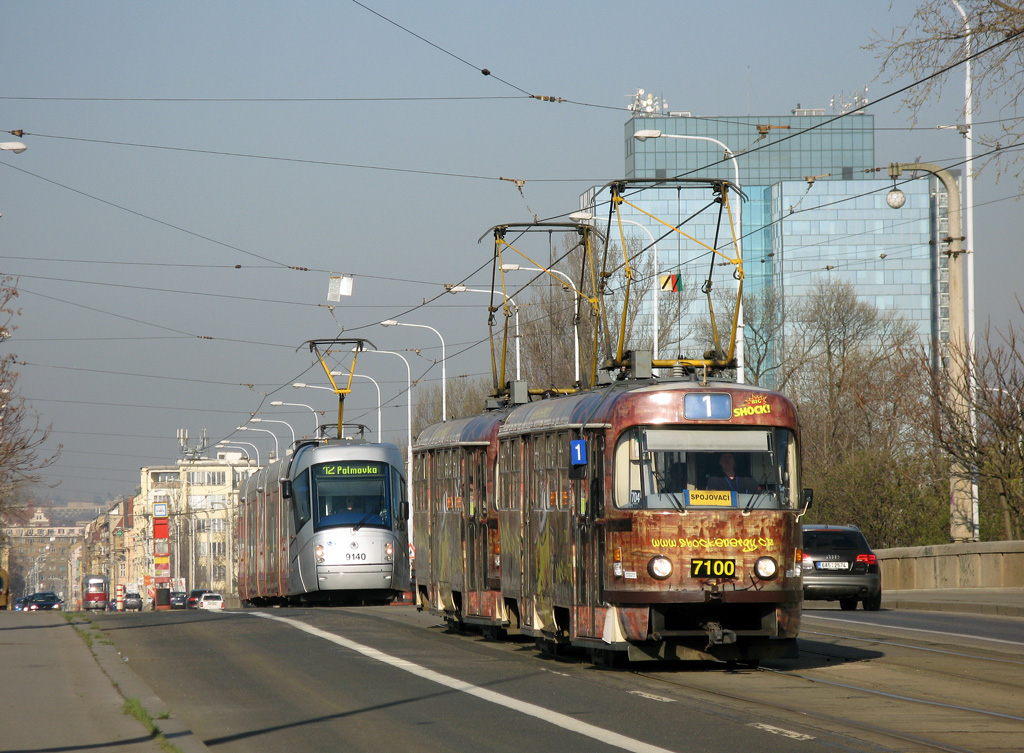 Прага, Tatra T3SUCS № 7100