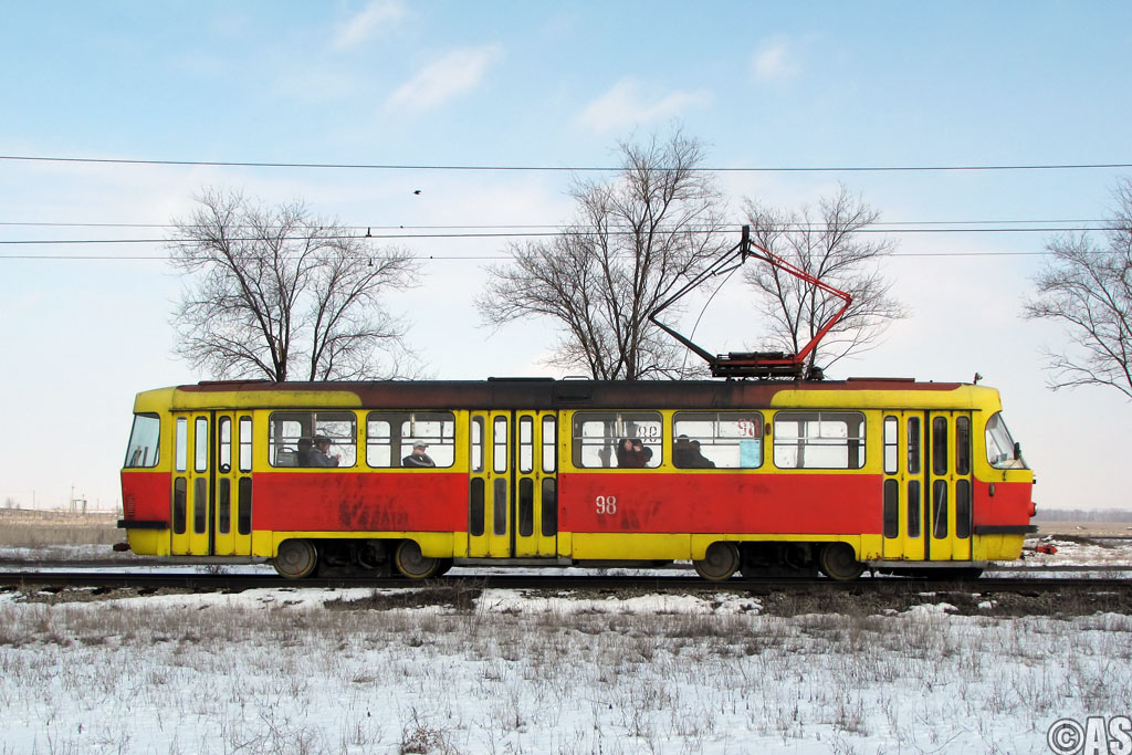 Волжский, Tatra T3SU № 98; Волжский — Линия на ЗОС