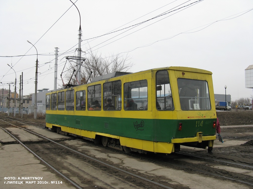 Липецк, Tatra T6B5SU № 114