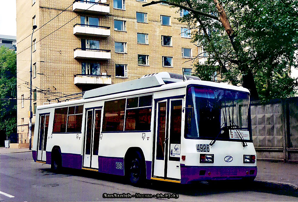 Москва, БТЗ-52761Р № 4926
