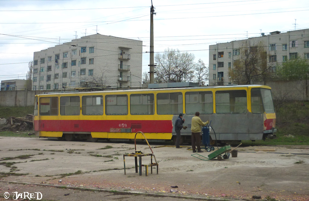 Курск, Tatra T6B5SU № 059; Курск — Территория Восточного трамвайного депо