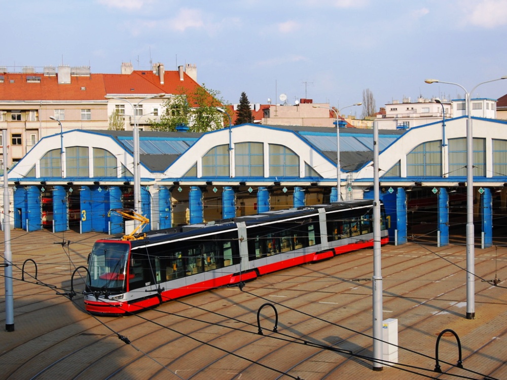 Praha, Škoda 15T1A ForCity Alfa Praha č. 9207; Praha — Tram depots