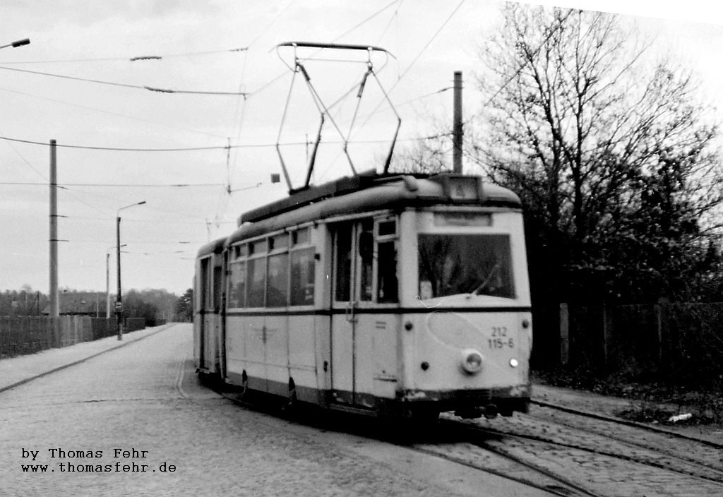 Дрезден, LOWA ET54 № 212 115; Дрезден — Старые фотографии (трамвай)