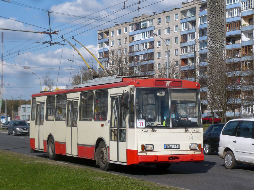 Вильнюс, Škoda 14Tr07 № 1411