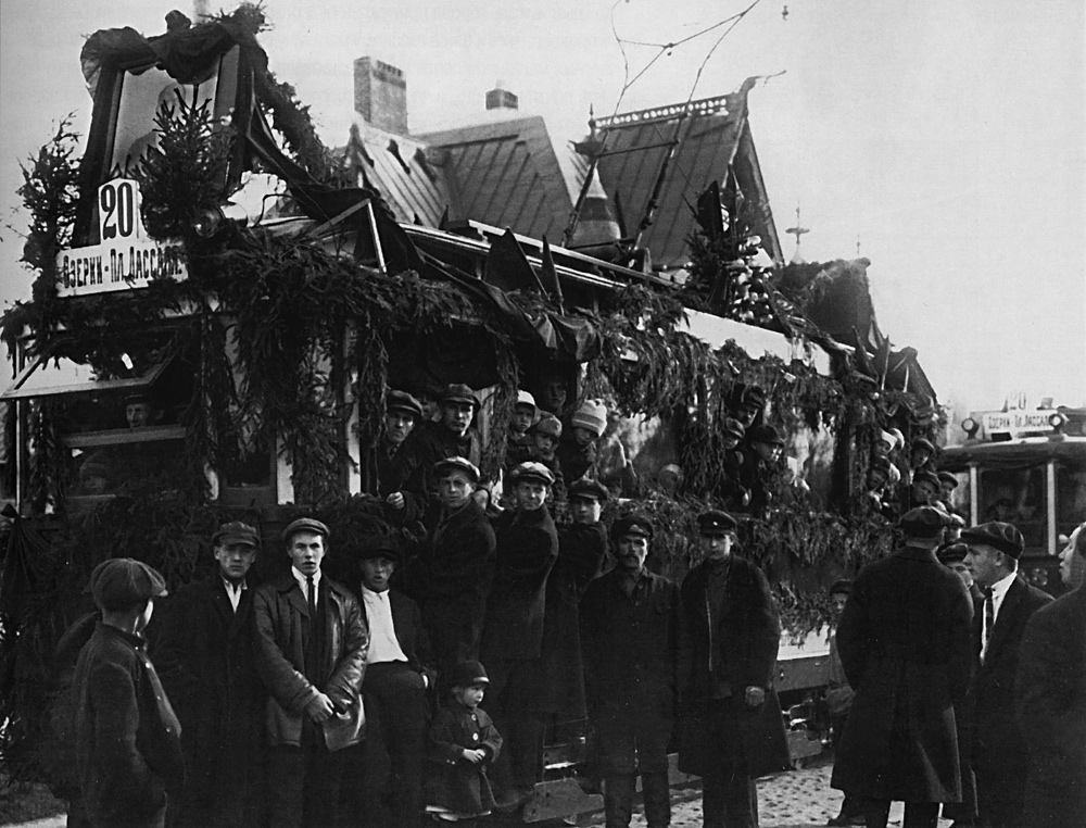 Санкт-Петербург — Исторические фотографии трамвайных вагонов