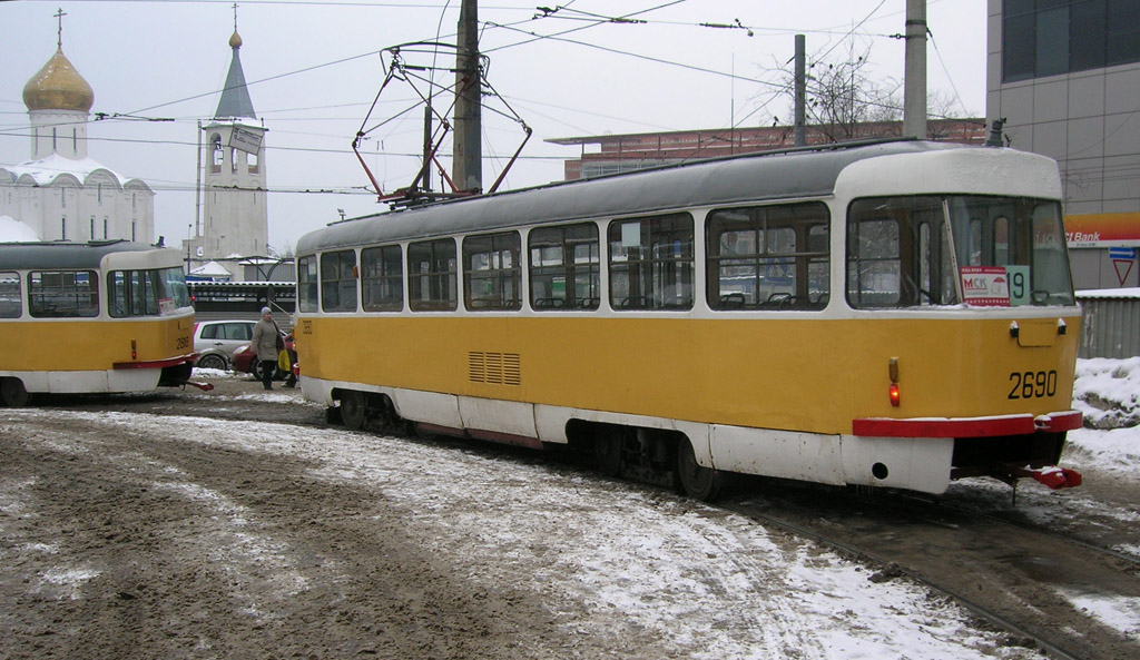 Москва, Tatra T3SU № 2690