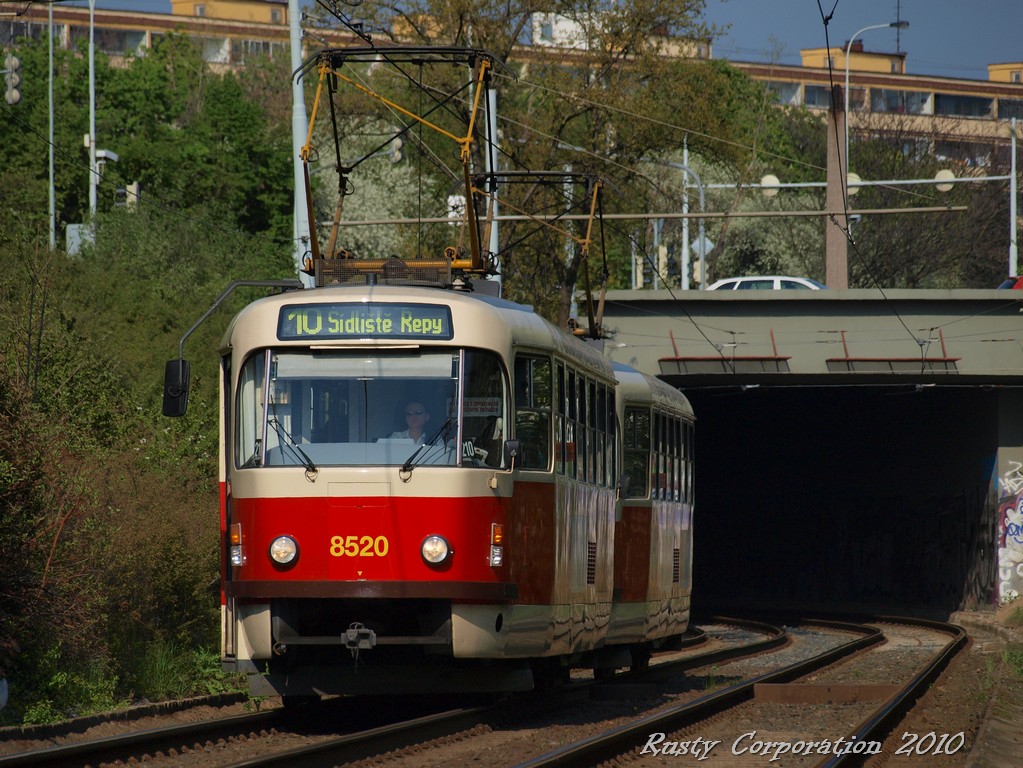 Прага, Tatra T3R.P № 8520