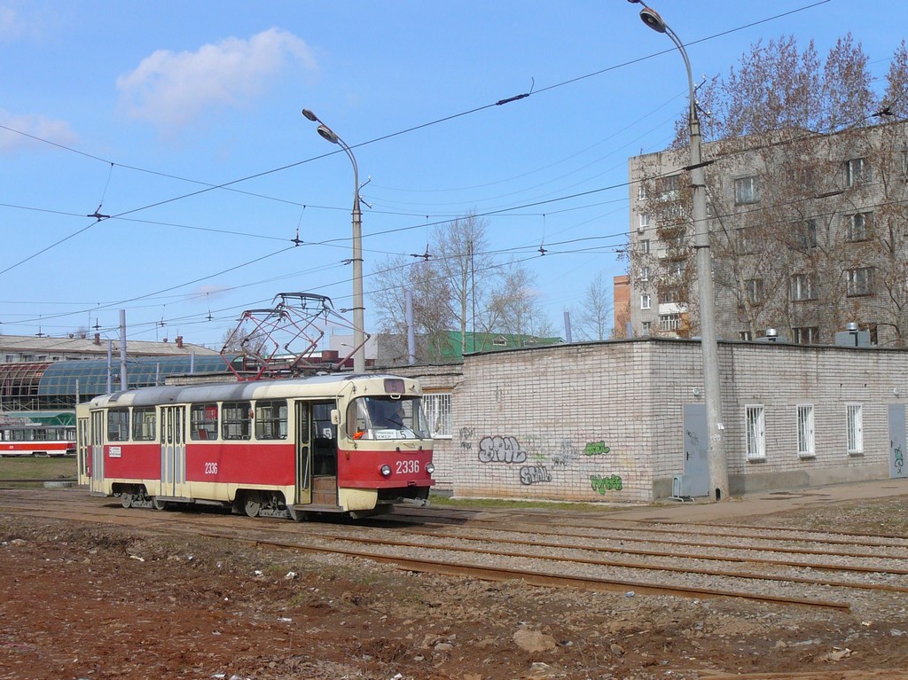Ижевск, Tatra T3SU № 2336; Ижевск — Конечные станции и разворотные кольца Ижевск, Tatra T3SU № 2336; Ижевск — Конечные станции и разворотные кольца