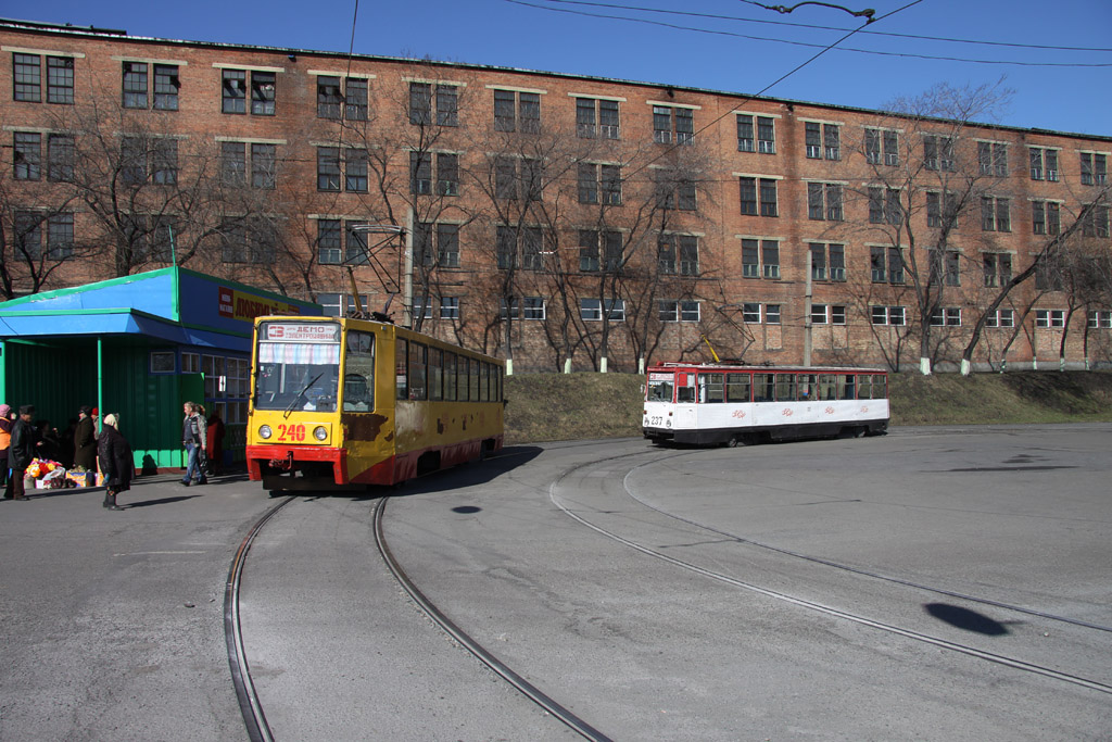 Прокопьевск, 71-608К № 240; Прокопьевск, 71-605 (КТМ-5М3) № 237; Прокопьевск — Разные фотографии