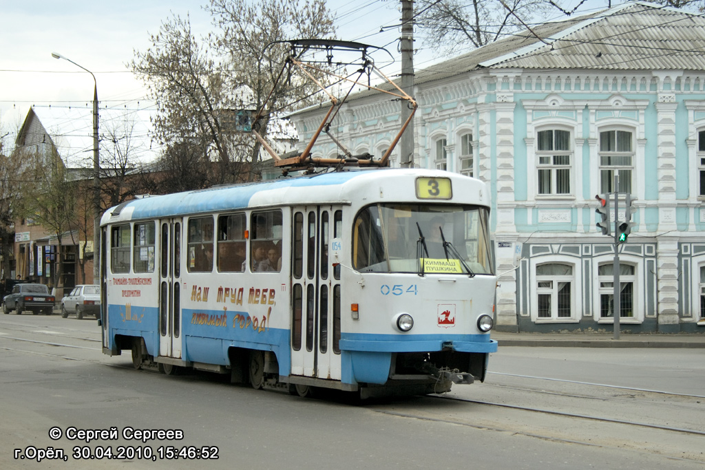 Орёл, Tatra T3SU № 054
