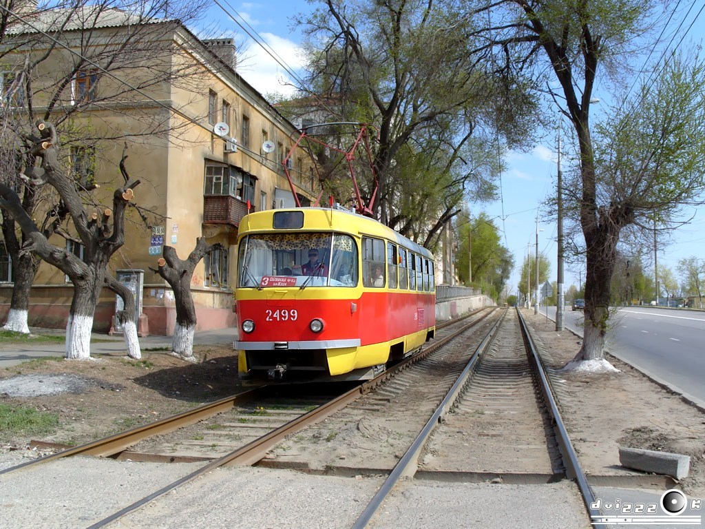 Волгоград, Tatra T3SU (двухдверная) № 2499