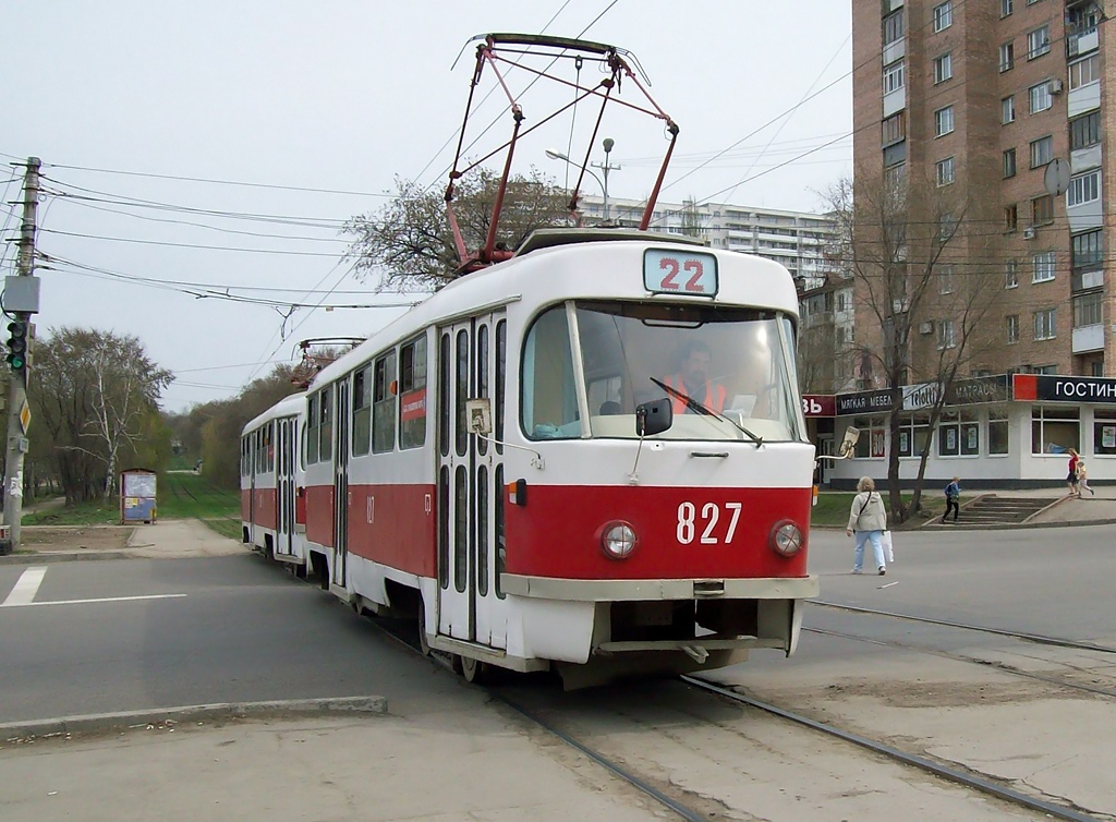 Самара, Tatra T3SU № 827