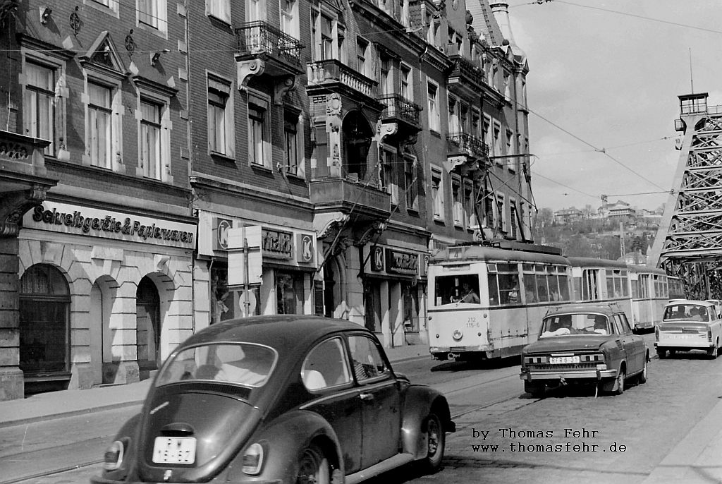 Дрезден, LOWA ET54 № 212 115; Дрезден — Старые фотографии (трамвай)