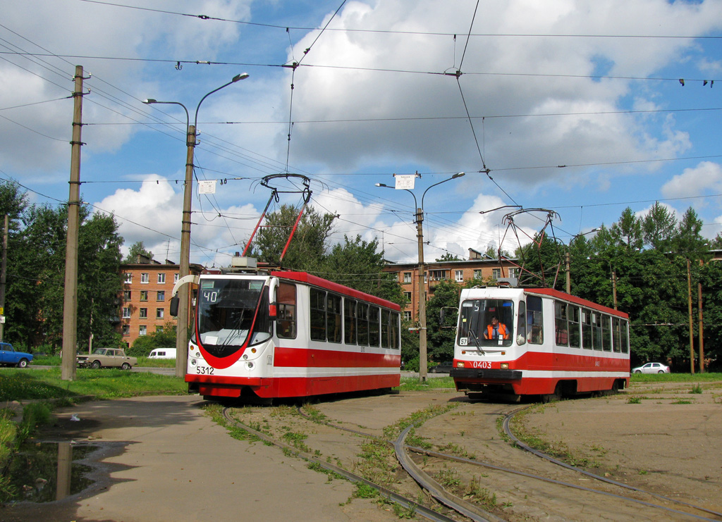 Санкт-Петербург, 71-134А (ЛМ-99АВН) № 5312; Санкт-Петербург, 71-134К (ЛМ-99К) № 0403