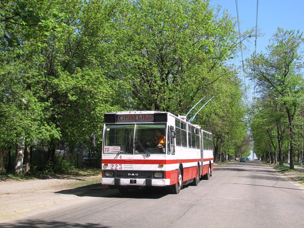 Харьков, DAC-217E № 223; Харьков — Транспортовка 03.05.2010 — поездка на троллейбусе DAC-217E к 71-летию Харьковского троллейбуса