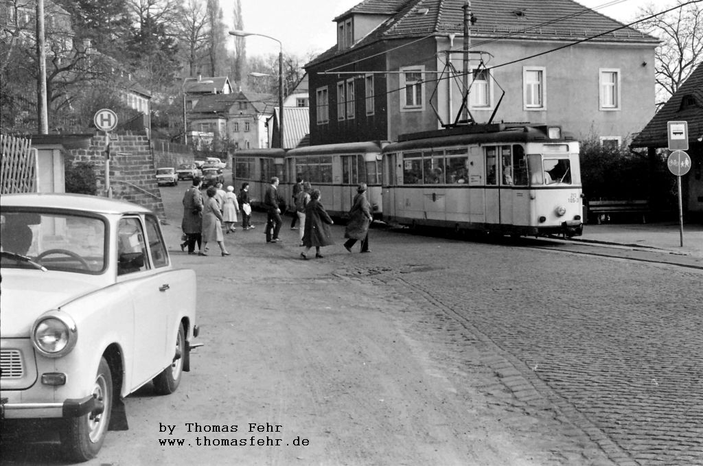 Дрезден, Gotha T57 № 213 105; Дрезден — Старые фотографии (трамвай)