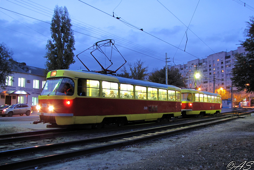 Волгоград, Tatra T3SU (двухдверная) № 2601; Волгоград, Tatra T3SU (двухдверная) № 2597