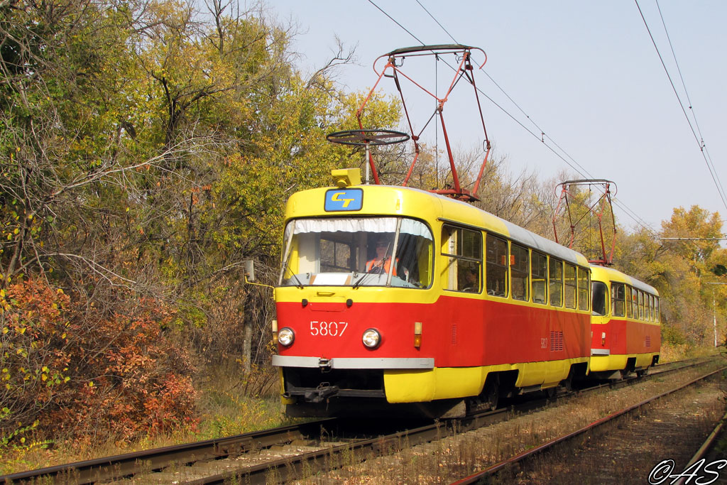 Volgograda, Tatra T3SU № 5807; Volgograda, Tatra T3SU № 5808