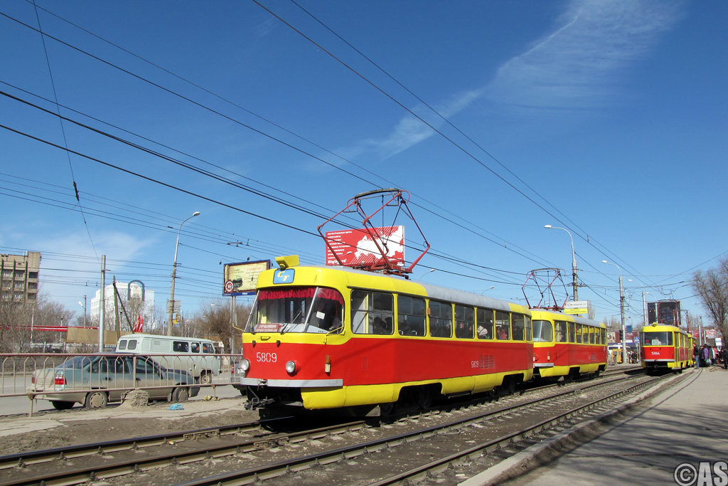 Волгоград, Tatra T3SU № 5809; Волгоград, Tatra T3SU № 5810