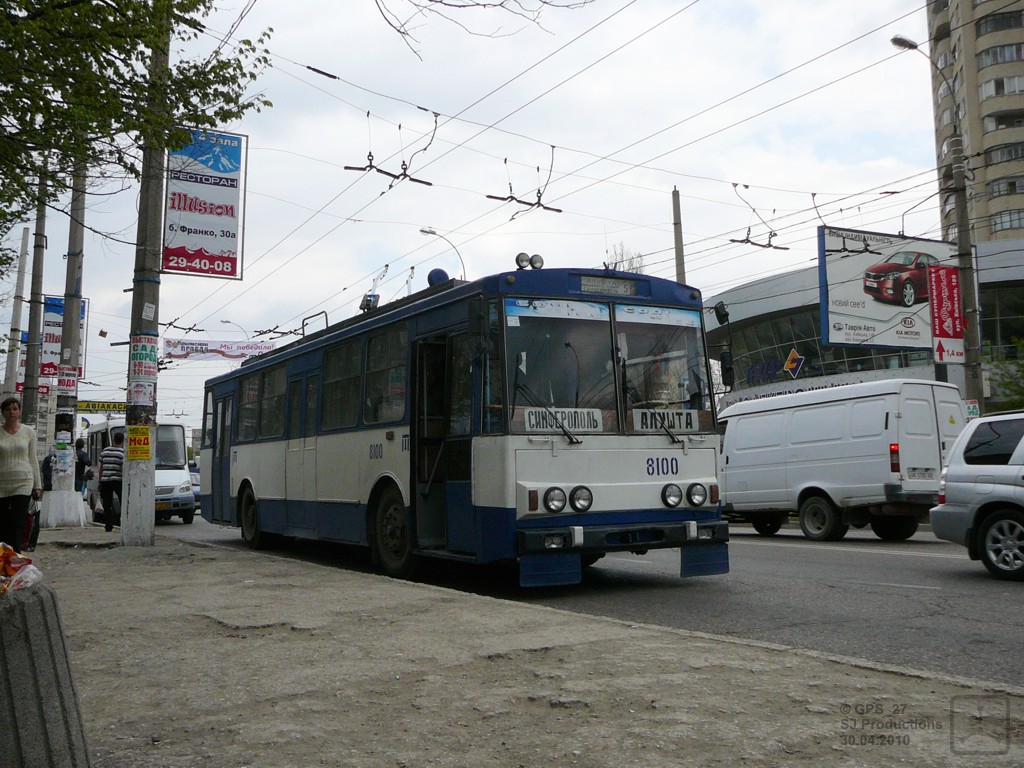 ყირიმის ტროლეიბუსი, Škoda 14Tr89/6 № 8100