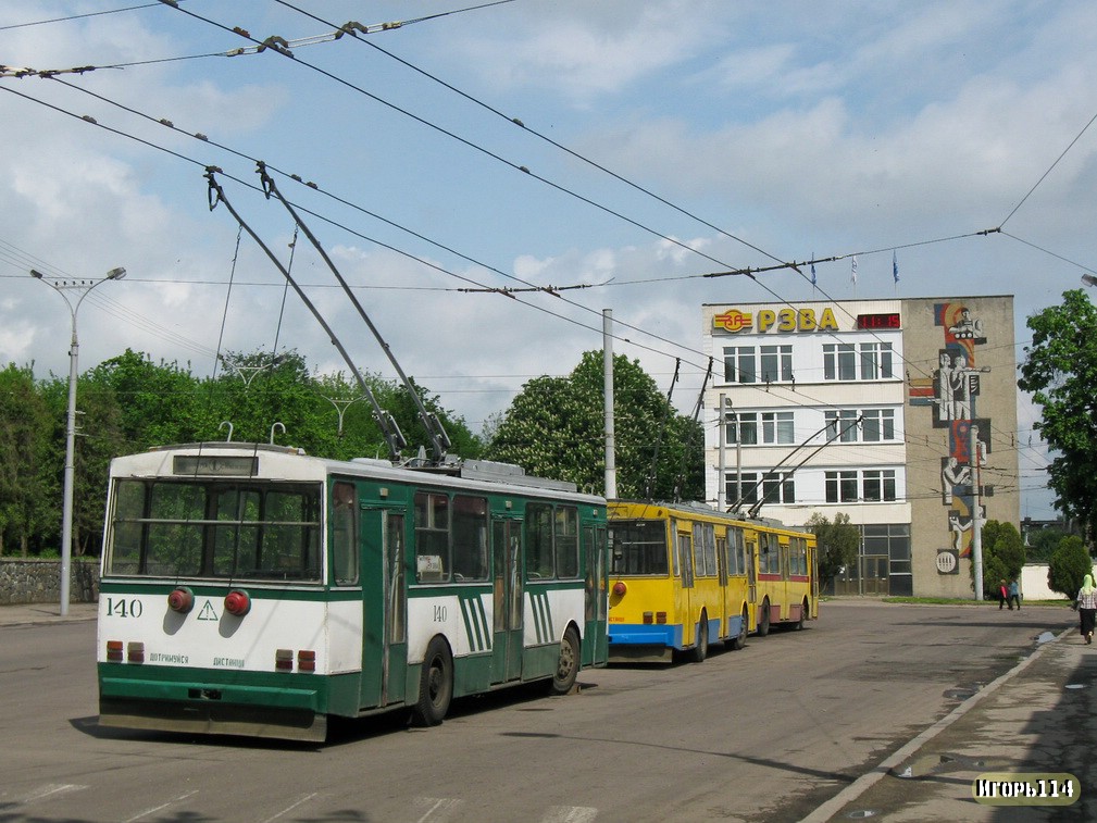 Ровно, Škoda 14Tr01 № 140; Ровно — Троллейбусное движение 9 мая 2010 года