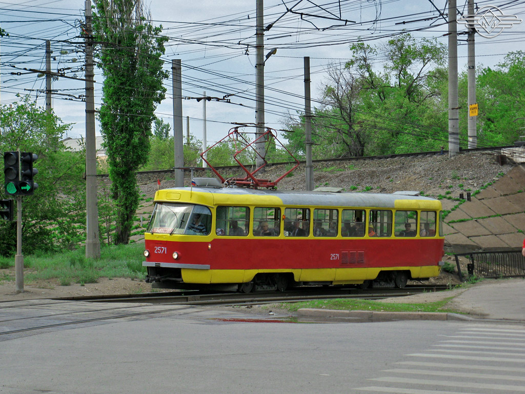 Волгоград, Tatra T3SU (двухдверная) № 2571