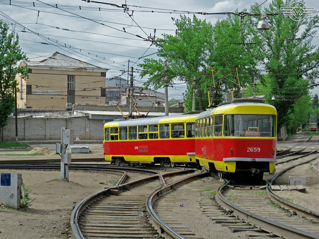 Volgograd, Tatra T3SU (2-door) № 2658; Volgograd, Tatra T3SU (2-door) № 2659