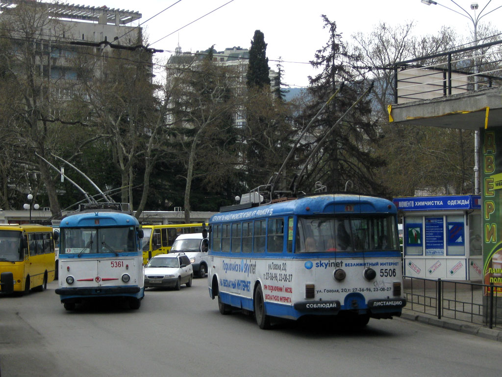 ყირიმის ტროლეიბუსი, Škoda 9Tr16 № 5361; ყირიმის ტროლეიბუსი, Škoda 9Tr19 № 5506