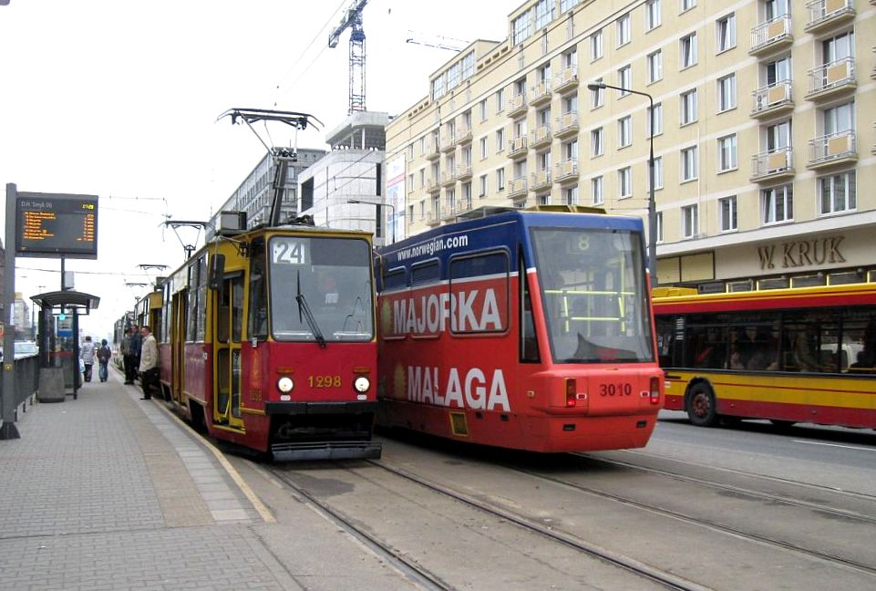 Varšava, Konstal 105Na č. 1298; Varšava, Konstal 116Na/1 č. 3010