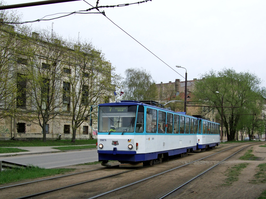 Рига, Tatra T3MR (T6B5-R) № 35076
