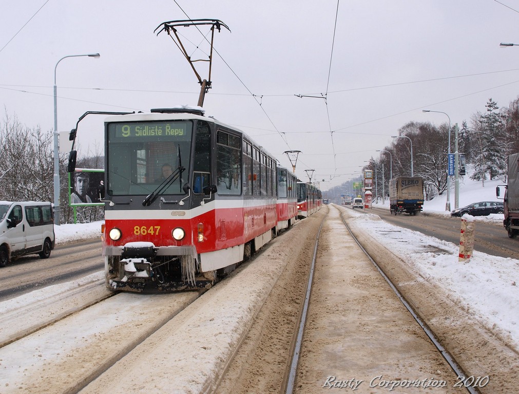 Прага, Tatra T6A5 № 8647
