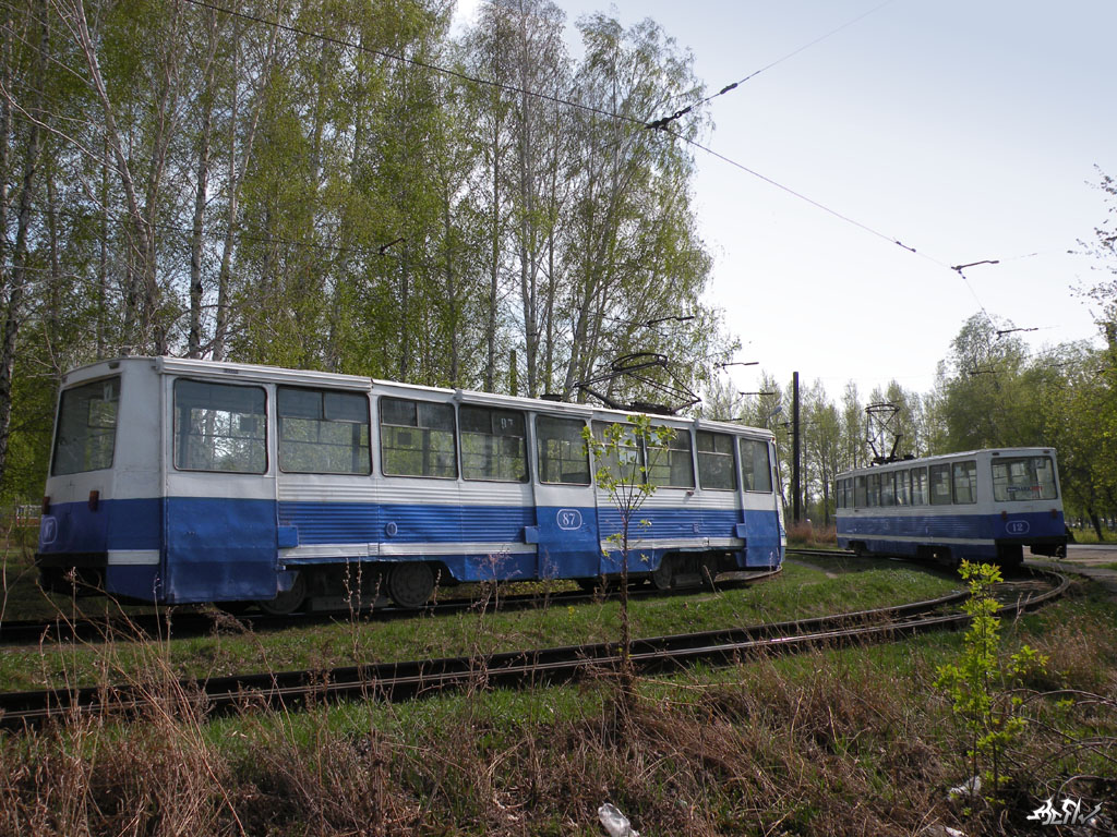 Omsk, 71-605 (KTM-5M3) № 87; Omsk, 71-605 (KTM-5M3) № 12