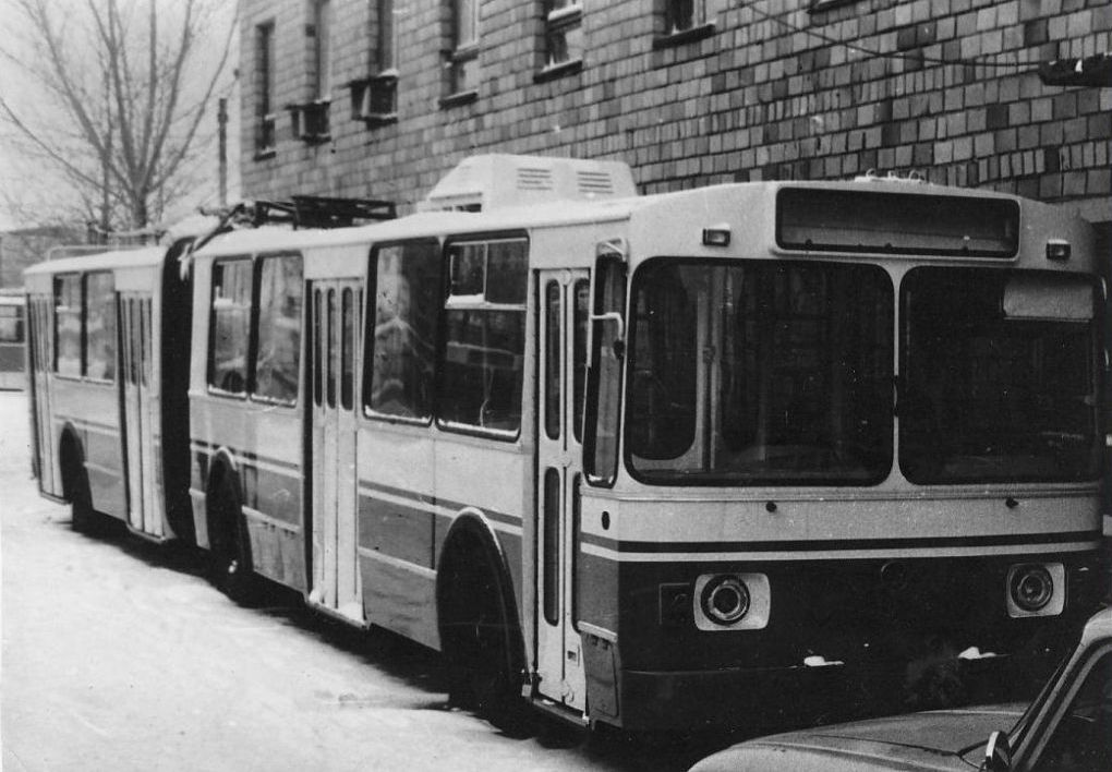 Karaganda, ZiU-683B [B00] # 82; Karaganda — Old photos (up to 2000 year); Karaganda — Trolleybus Depot