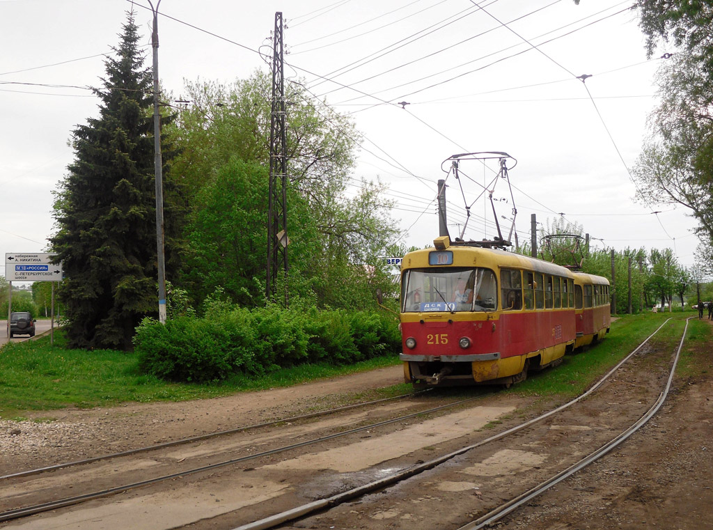 Тверь, Tatra T3SU № 215; Тверь — Трамвайные линии: Заволжский район