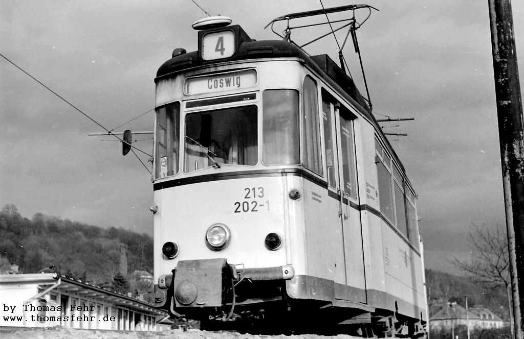 Drezno, Gotha T57 Nr 213 202; Drezno — Old photos (tram)