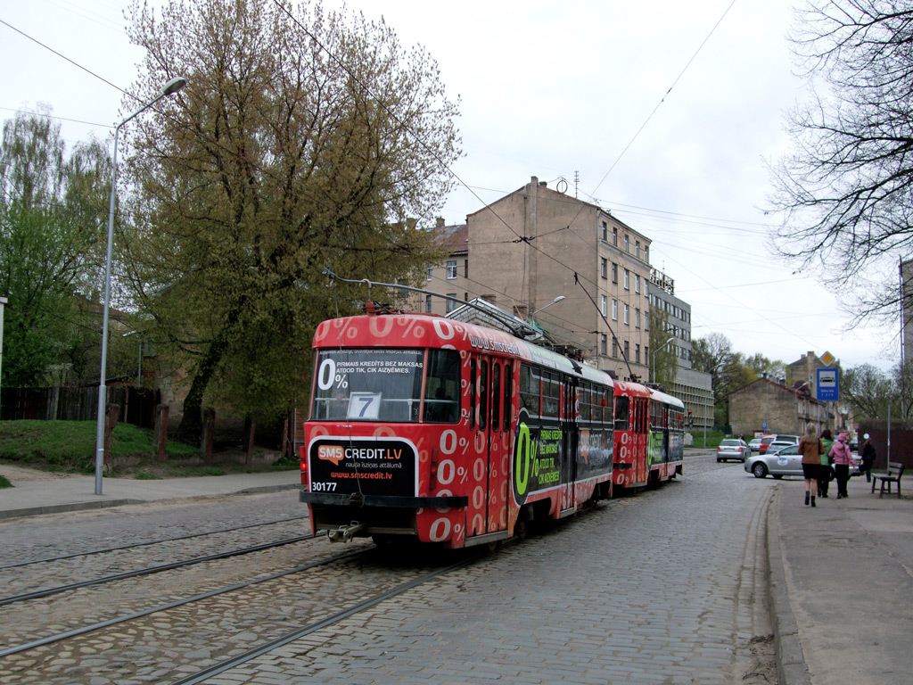 Рига, Tatra T3A № 30177