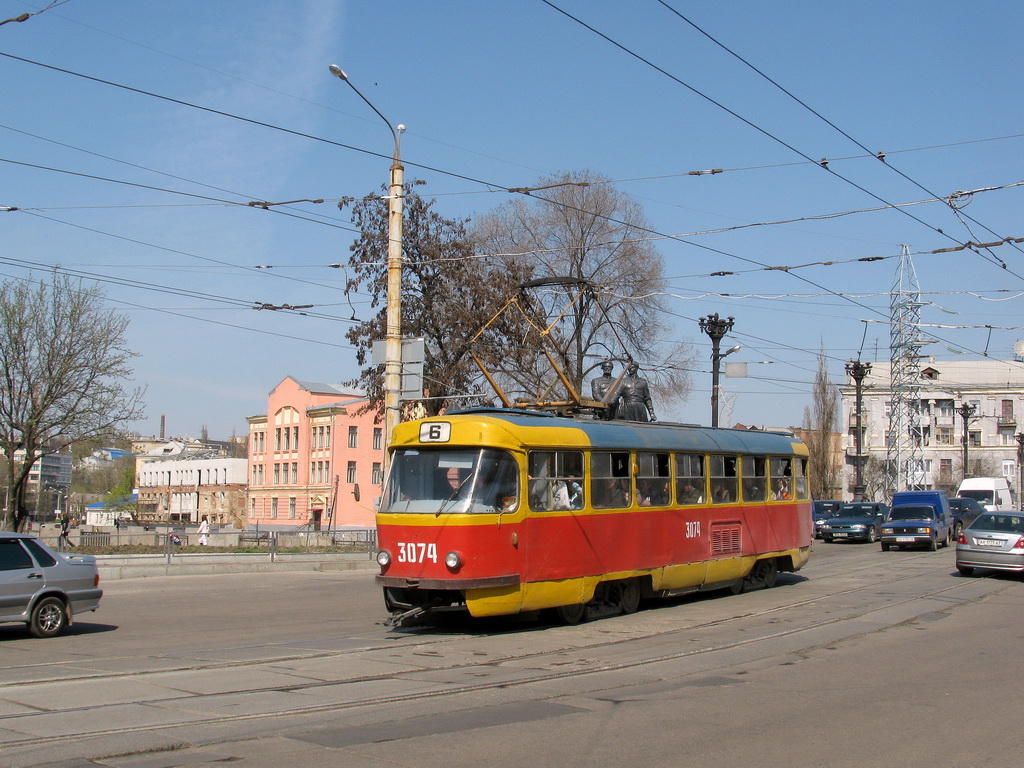 Harkiv, Tatra T3SU (2-door) Br. 3074
