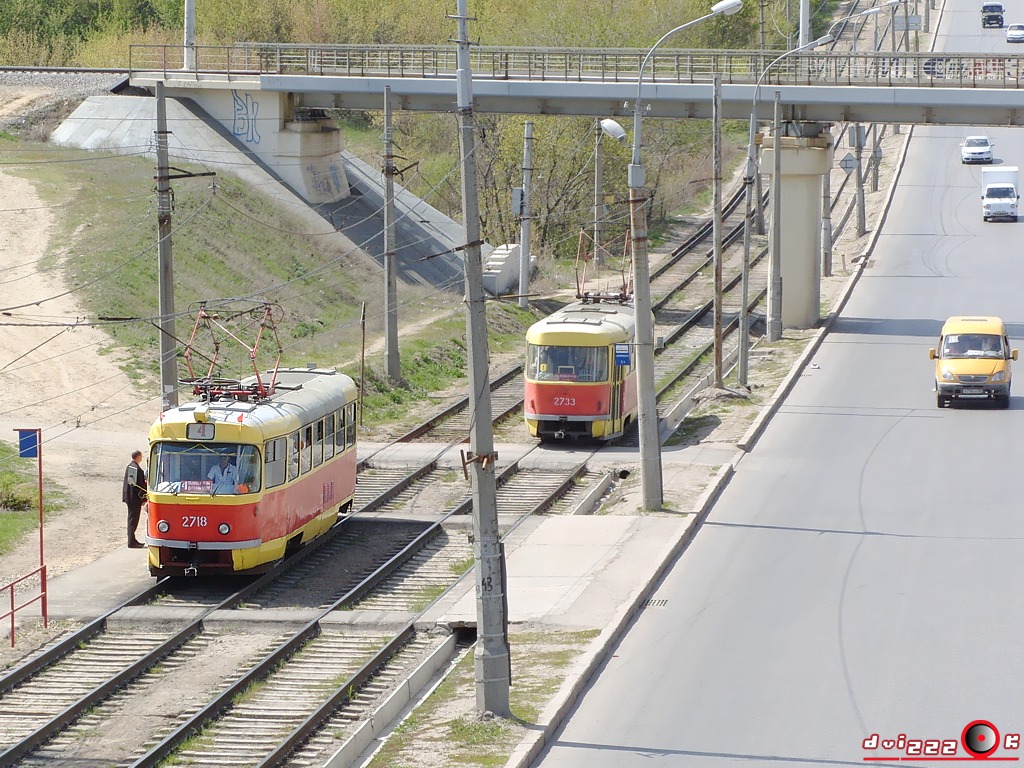Волгоград, Tatra T3SU № 2718; Волгоград, Tatra T3SU (двухдверная) № 2733