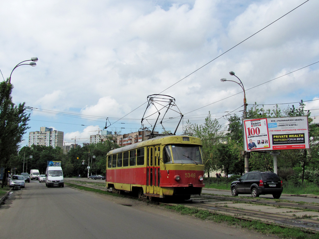 Киев, Tatra T3SU (двухдверная) № 5346