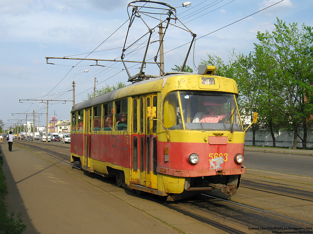 Kyiv, Tatra T3SU # 5683