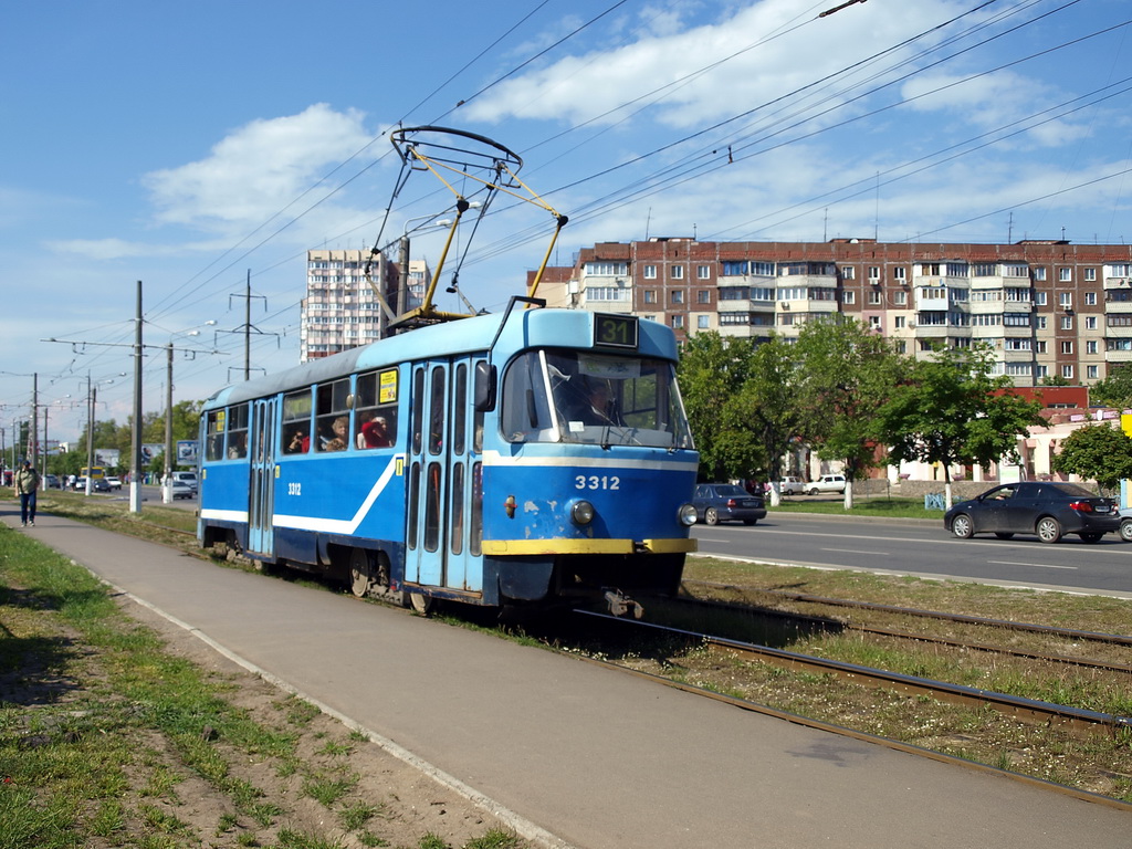 Одесса, Tatra T3R.P № 3312