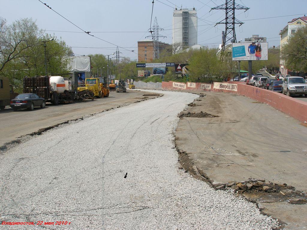 Владивосток — Демонтаж трамвайных путей