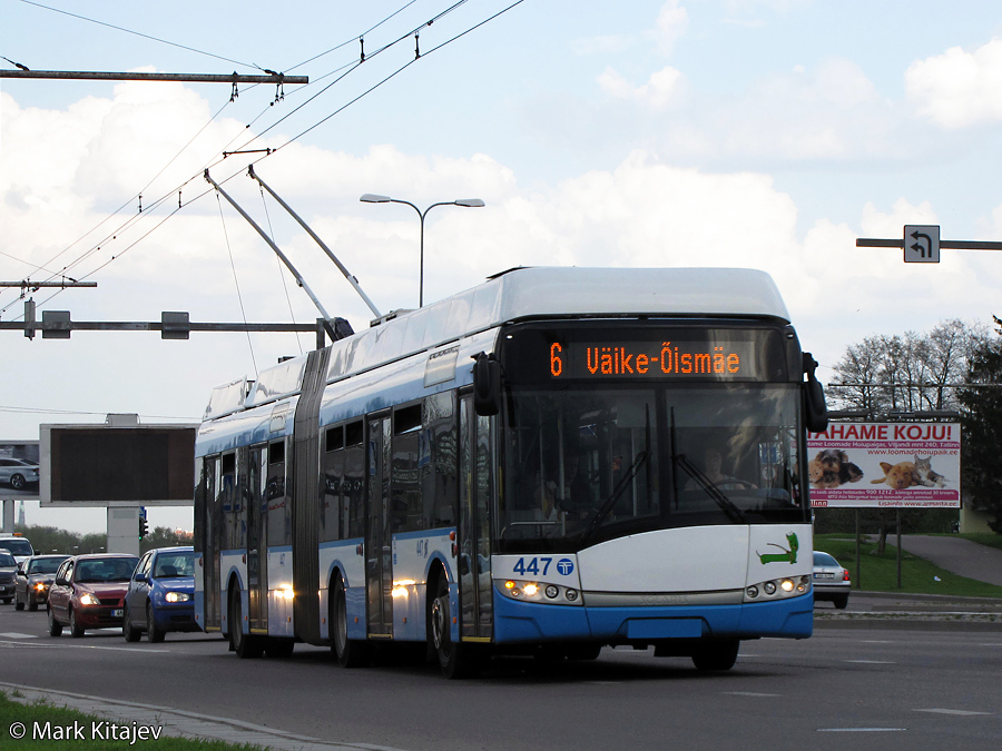 Таллин, Solaris Trollino III 18 AC № 447