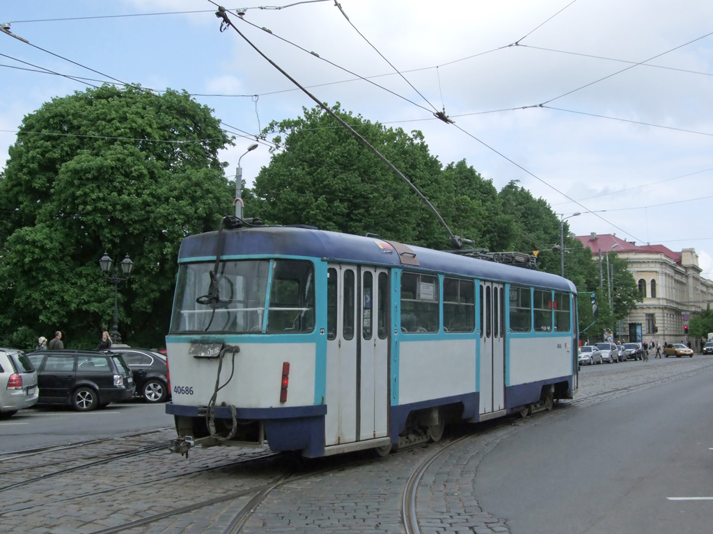 Рига, Tatra T3A № 40686