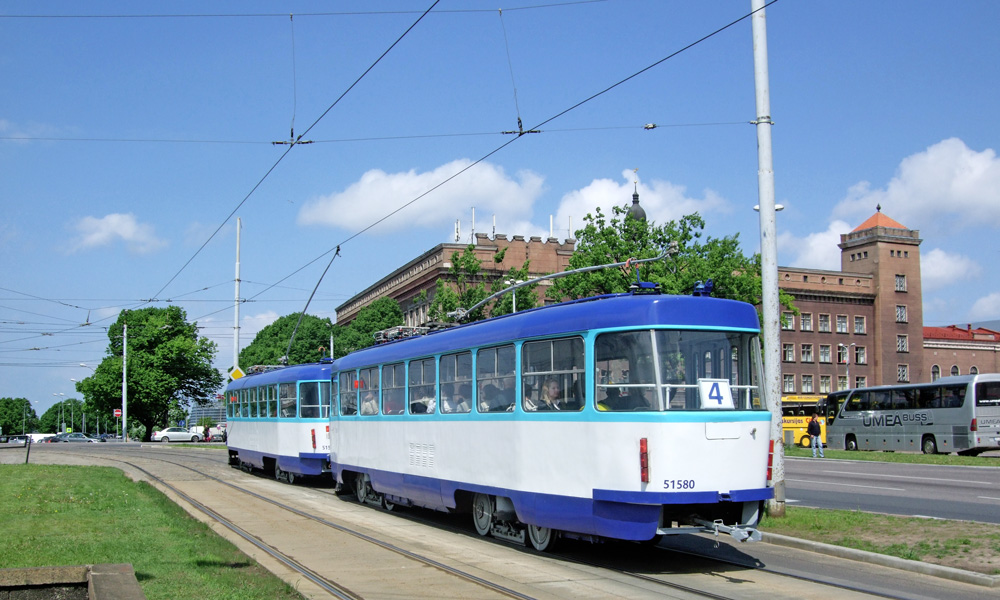 Рига, Tatra T3A № 51580
