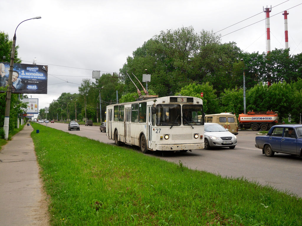 Тверь, ЗиУ-682В [В00] № 27; Тверь — Троллейбусные линии: Заволжский район