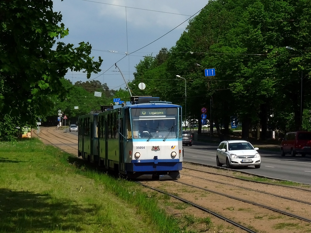 Рига, Tatra T3MR (T6B5-R) № 35054