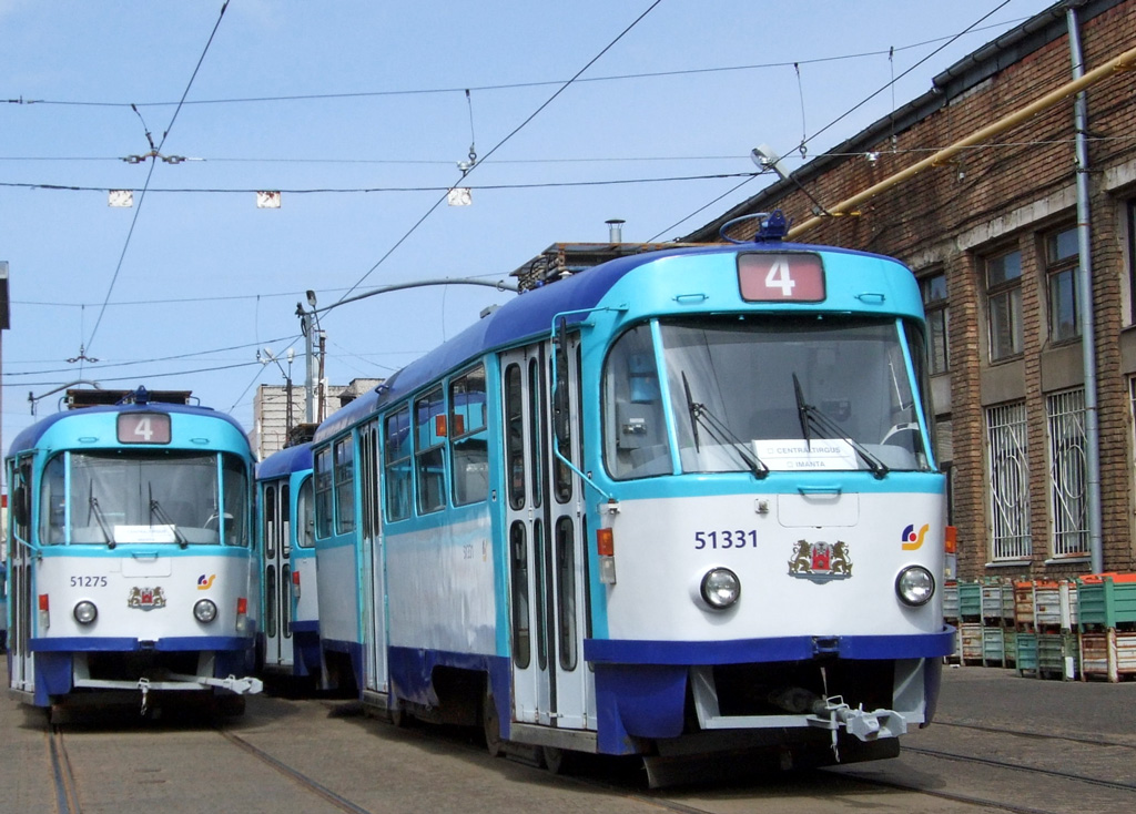 Рига, Tatra T3A № 51331; Рига, Tatra T3A № 51275