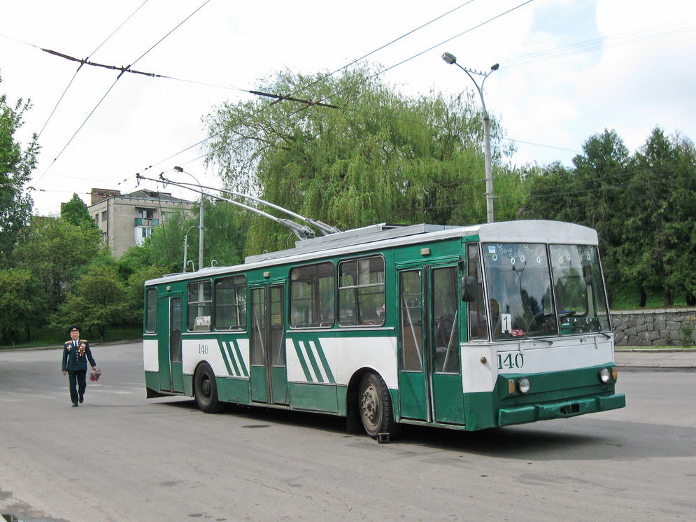 Rivne, Škoda 14Tr01 # 140; Rivne — Trolleybus trefik 9 may 2010 year